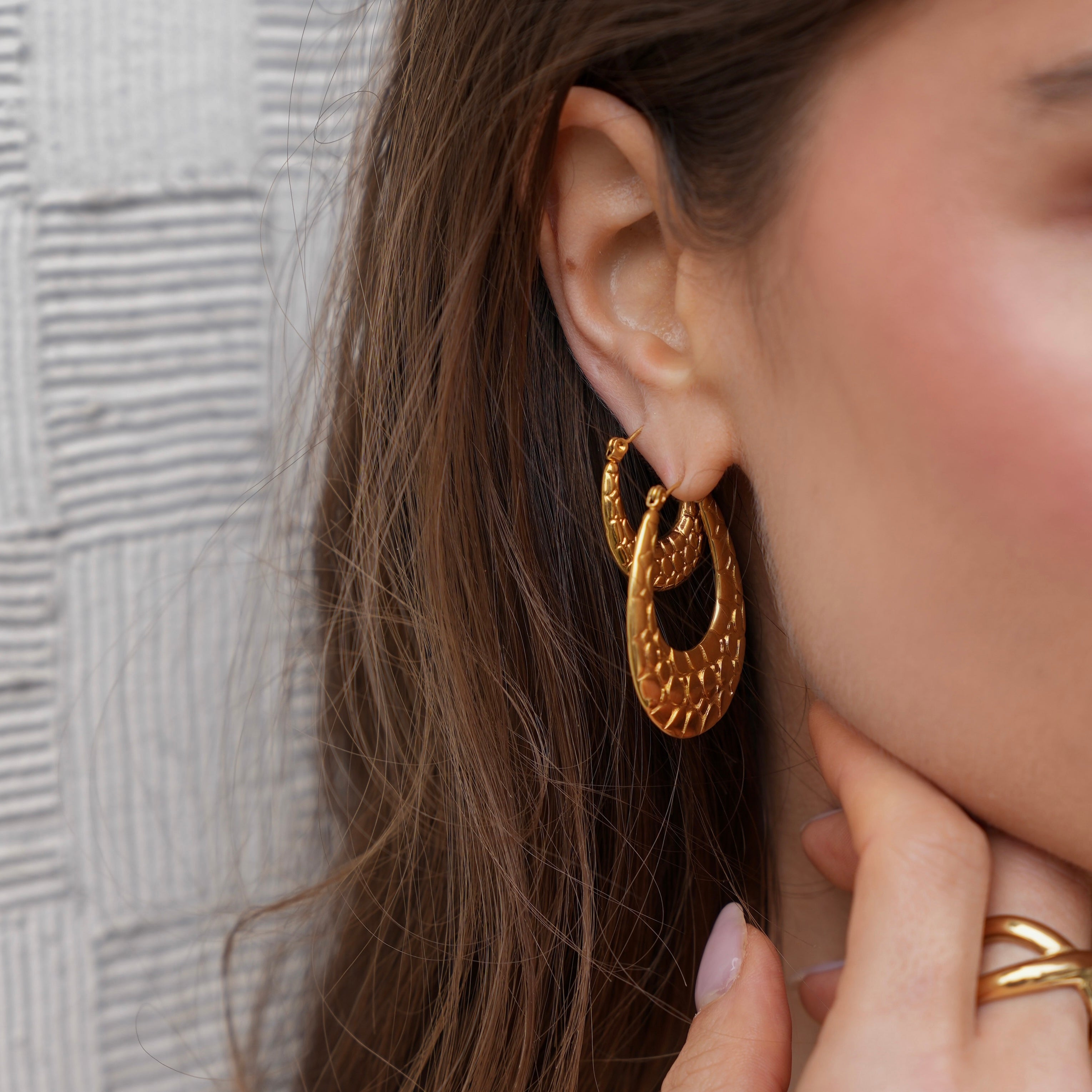 Cheetah Earrings Large