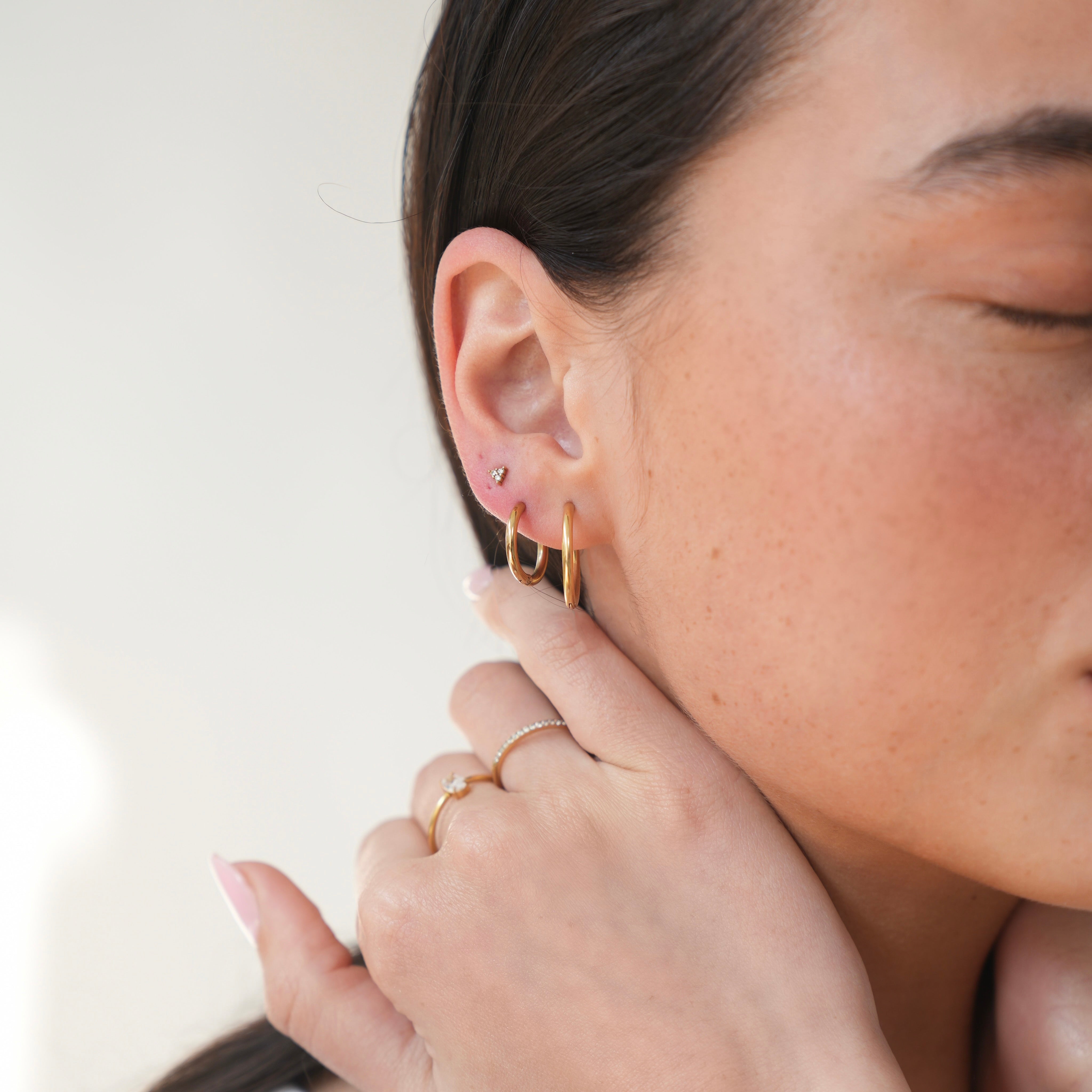 Plain Earrings 15 mm