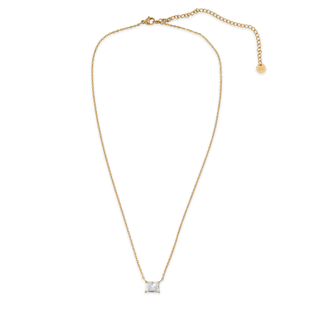 Collier émeraude 8 mm