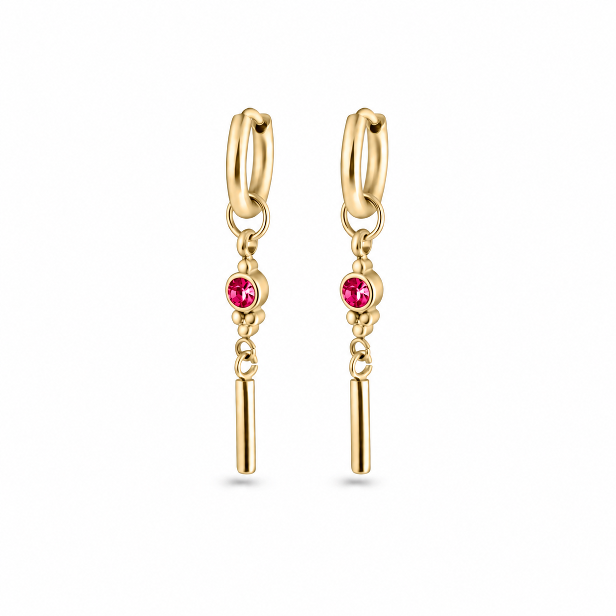 Empower Earrings Hot Pink