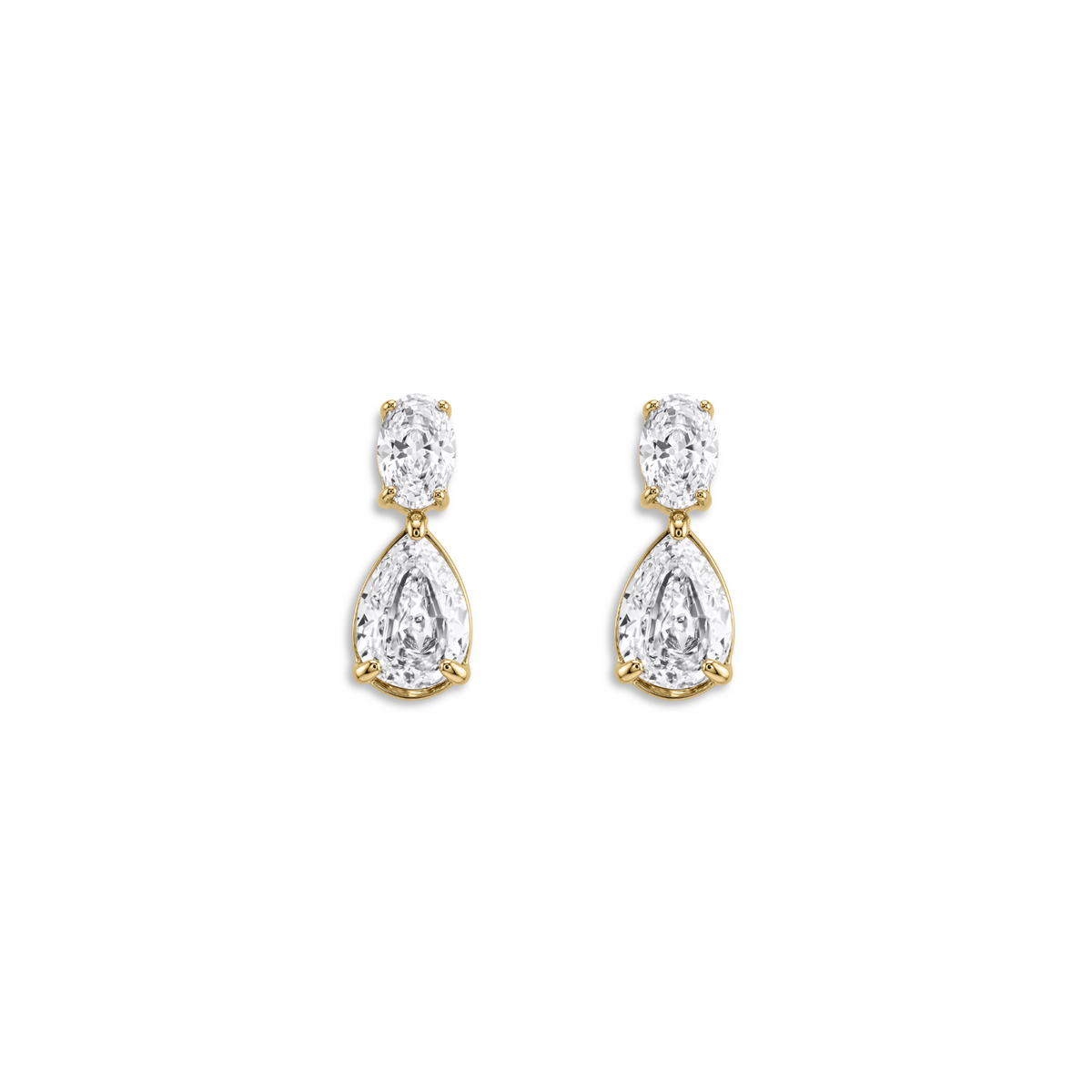 Crystal Drop Earrings – goud