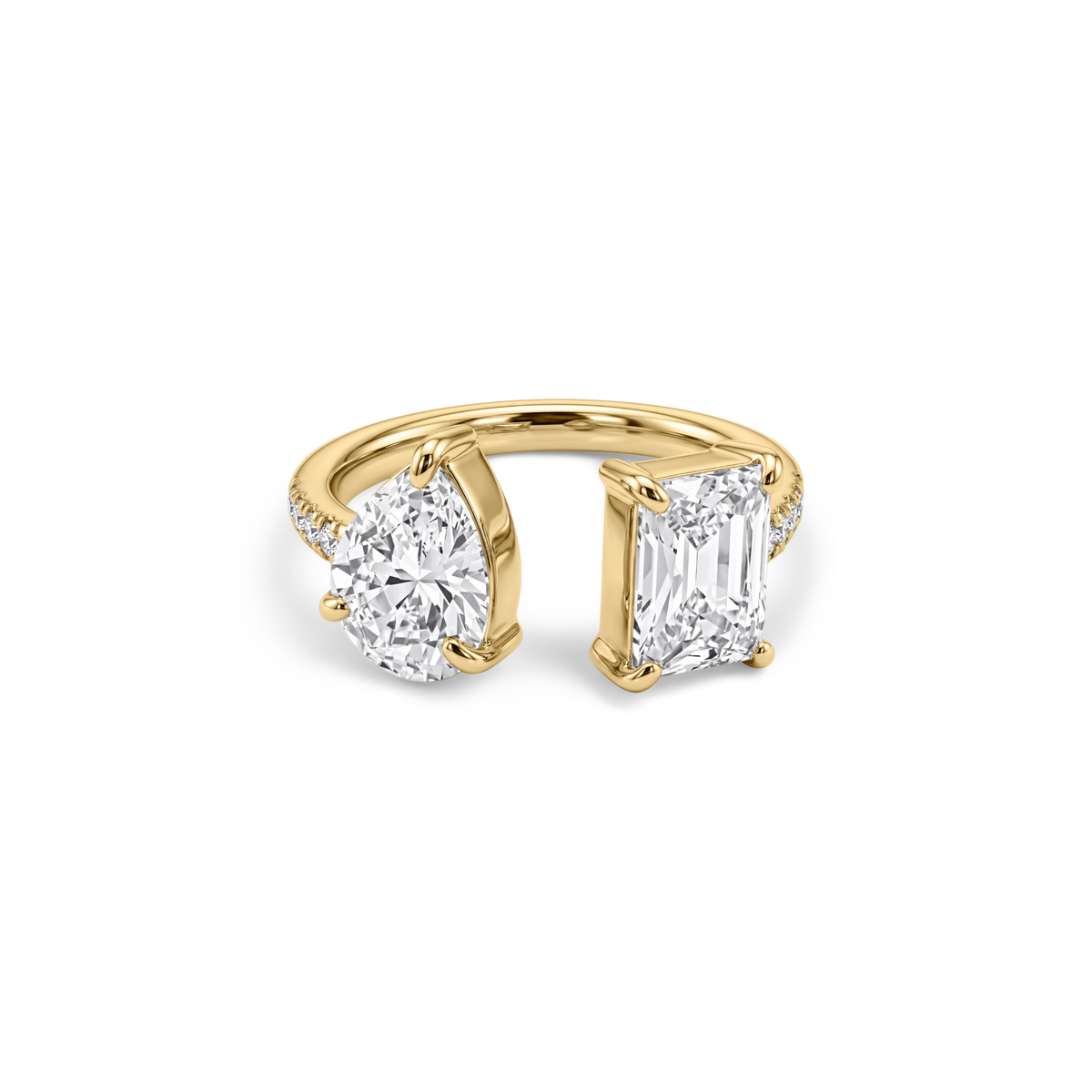 Dual Cut Ring – goud