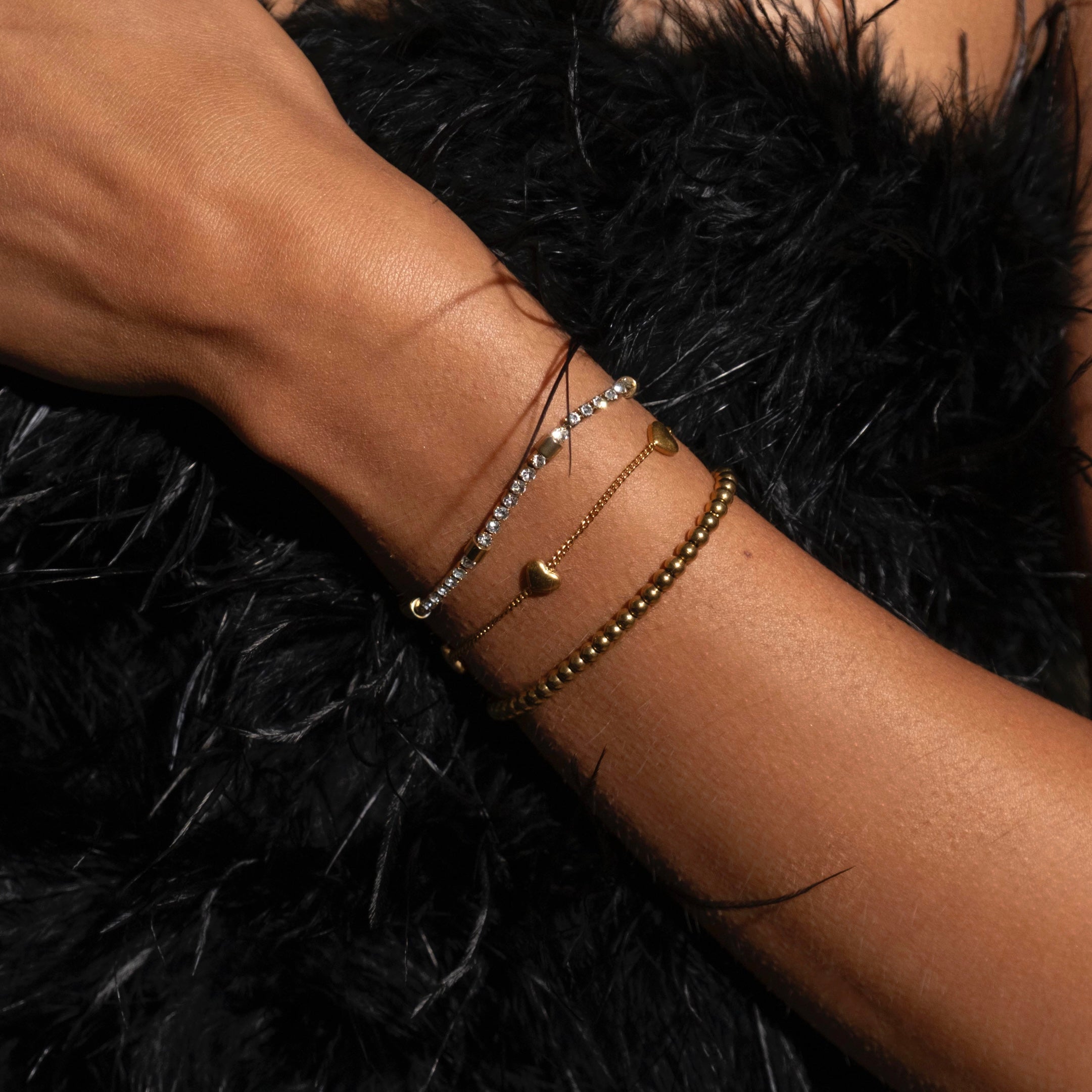 Goldie Hearts Bracelet