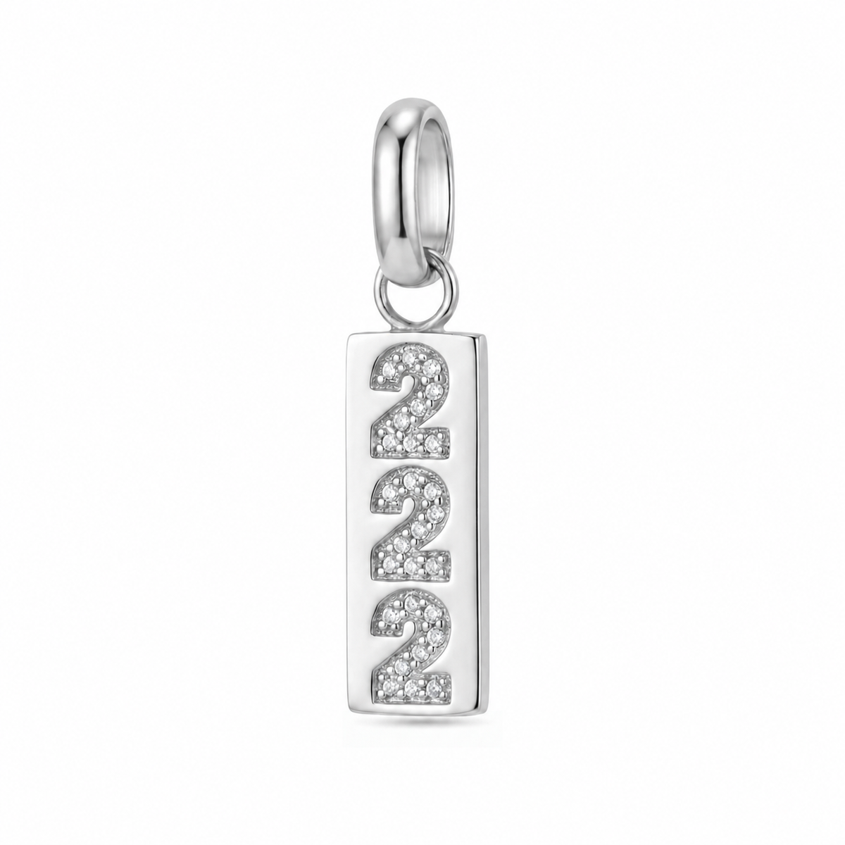 Angel 222 Charm zilver