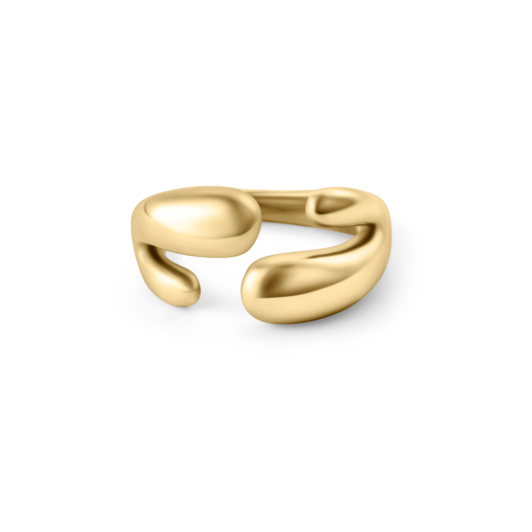 Melt Ring – Gouden ring met vloeiend, organisch design | Be Golden
