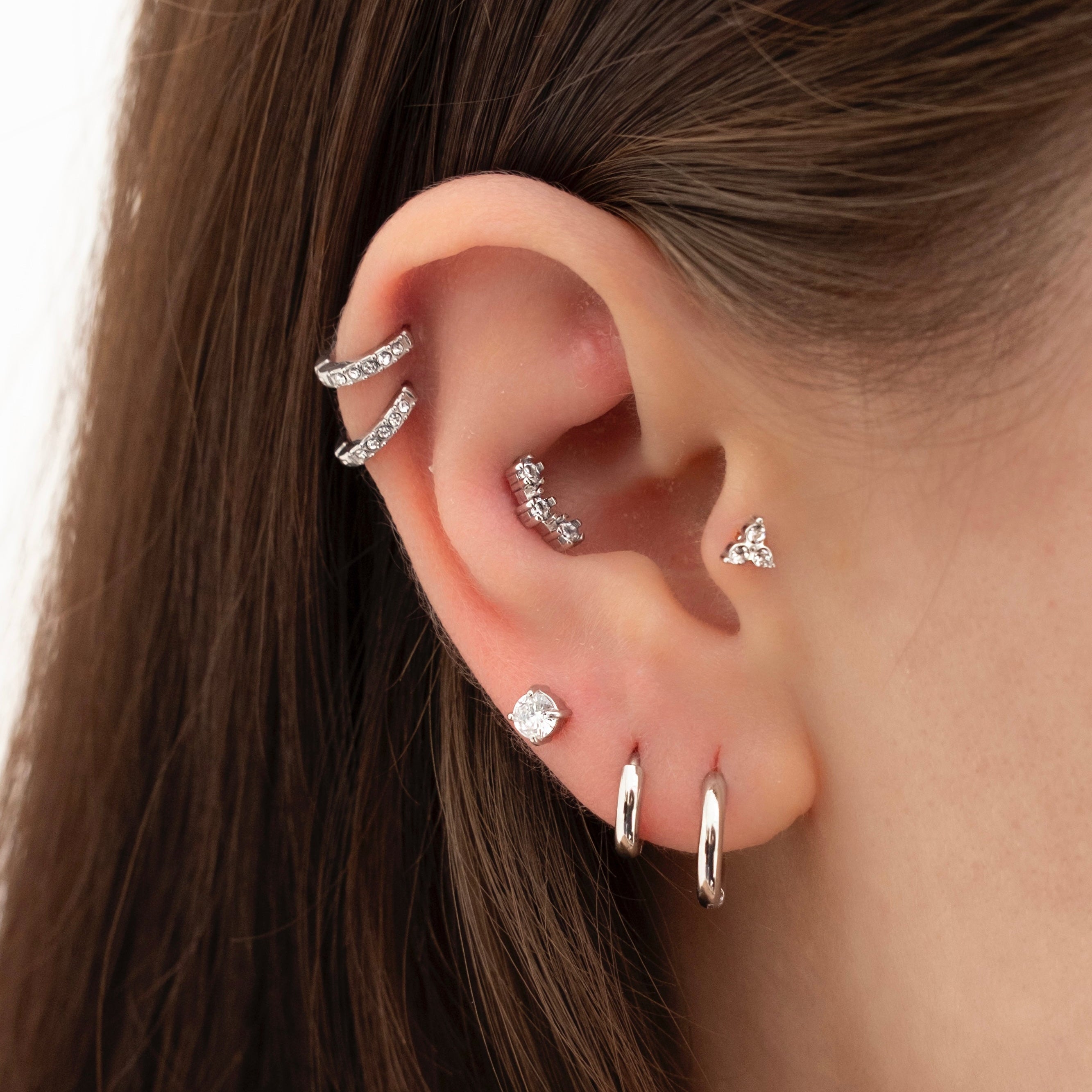 Triple Flatback Stud