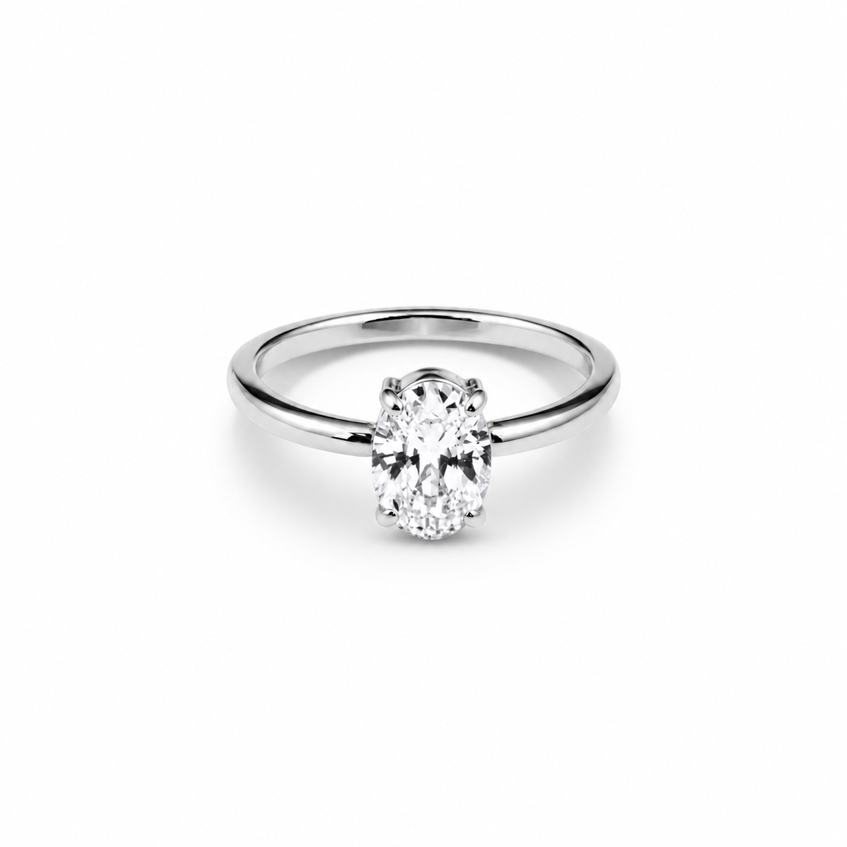 Oval Ring – zilver