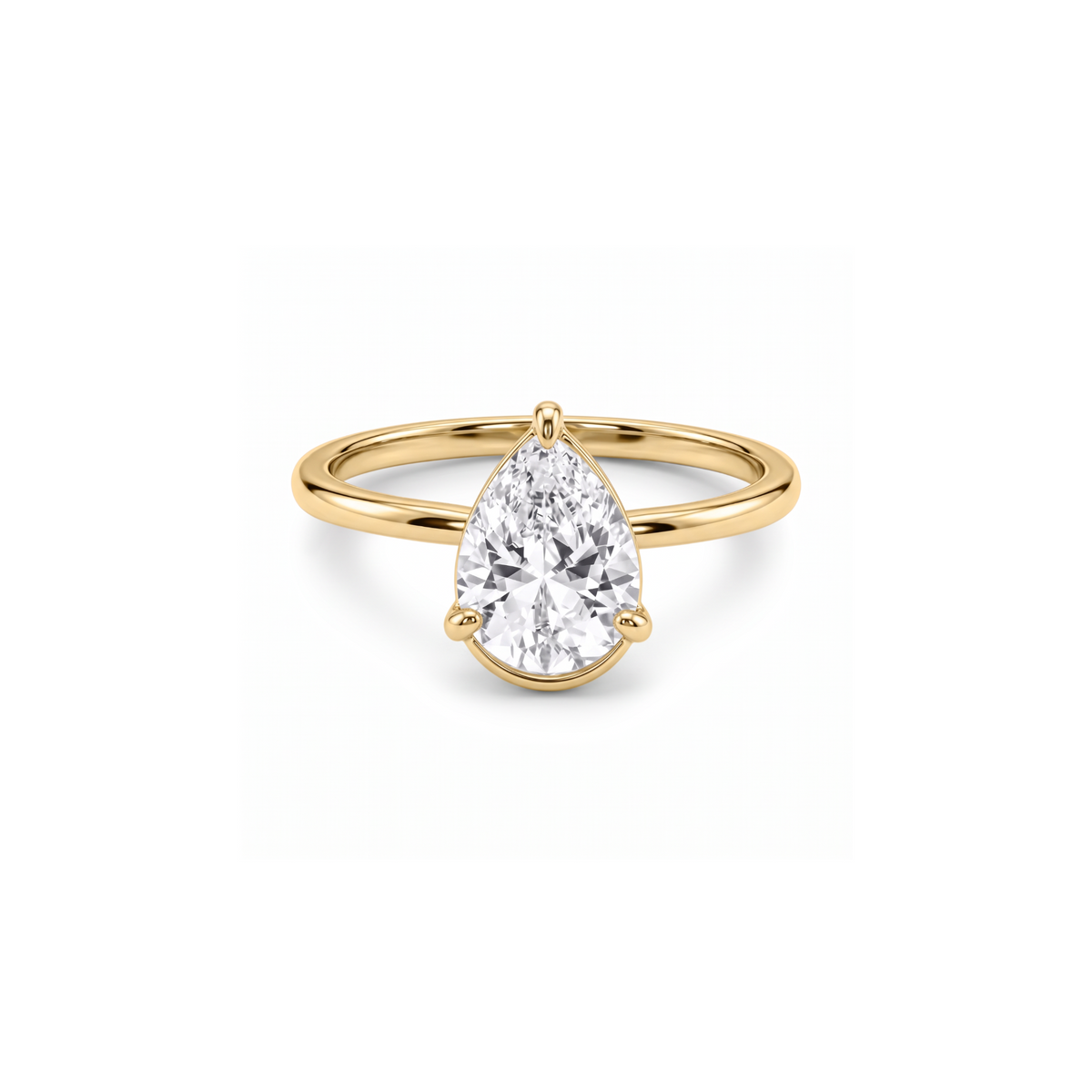 Pear Drop Ring – goud