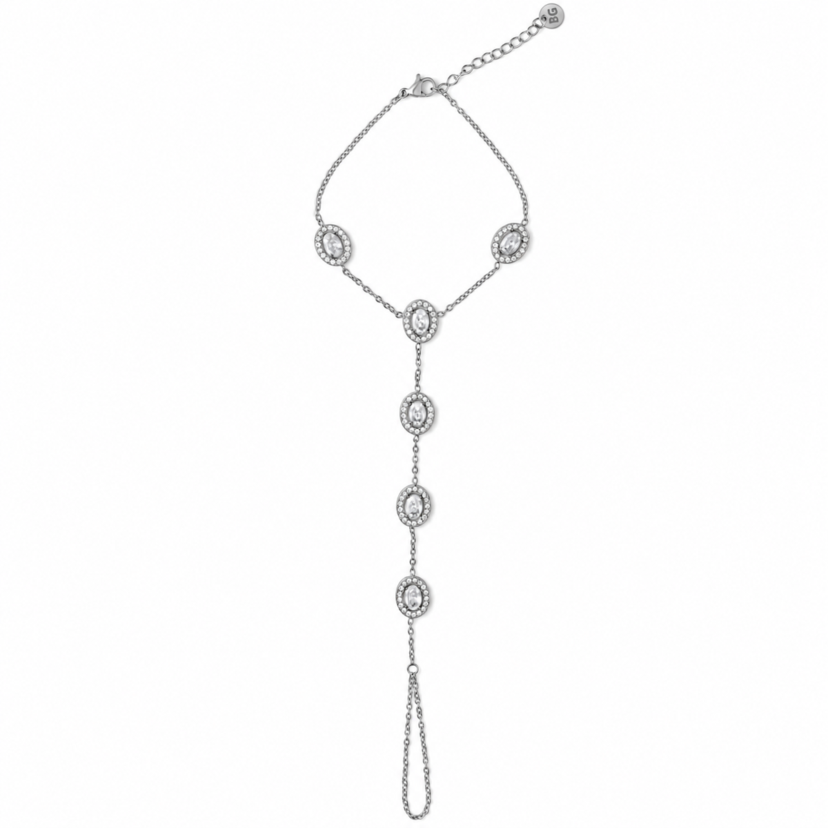 Soirée Handchain – zilver