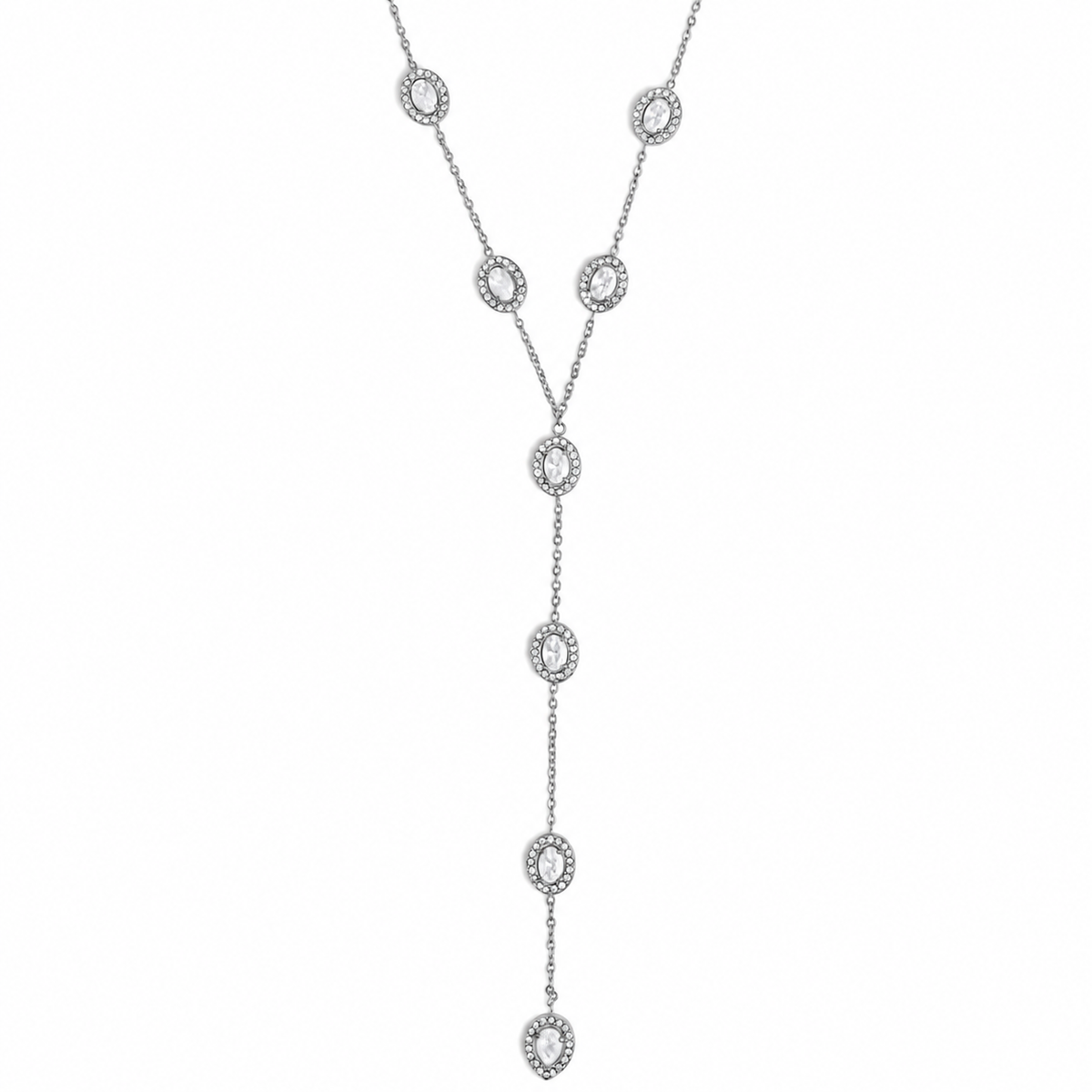 Soirée Necklace – zilver – detail