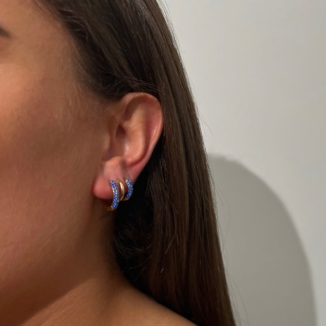 Ruby Earrings Large Cobalt